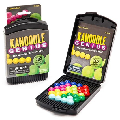 Educational Insights Kanoodle Genius - 3D Brain Teaser Puzzles for Kids, Spatial Puzzle Games for Adults, Teens and Kids, Problem Solving Toys and Logic Puzzles, Single Player Games