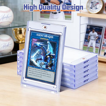 Kitoyz 12 ct Magnetic Card Holder for Trading Cards, 35PT Baseball Card Case Sports Card Protectors Magnet Top Loaders with UV Protection Fit for Game Cards,Football Cards - size: 12P