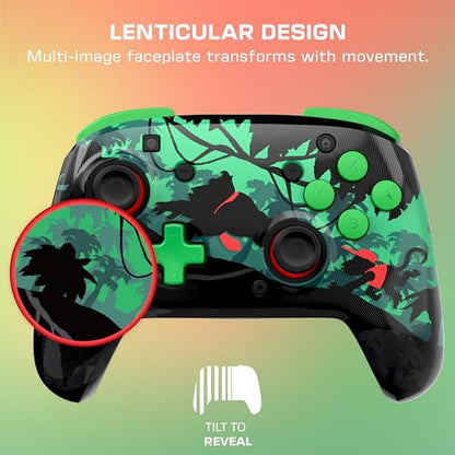 Turtle Beach Rematch Wireless Controller Donkey Kong Nintendo Switch 2 | Nintendo Switch Lite, OLED, Image Shifting Design, Rechargeable 40-Hr Battery, 2 Mappable Back Buttons, Donkey Kong - color: Donkey Kong Reveal