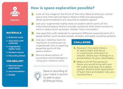 STEM Activity Cards Ages 12+ | 100 Cards for Classroom Activities | Over 150 Hours of Hands-On Science Exploration | Teacher Must-Haves | Free Bonus Resources - style: Ages 12+