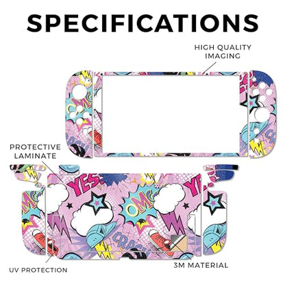 Glossy Glitter Gaming Skin Compatible with Nintendo Switch 2 Console Only - OMG Yes - Premium 3M Vinyl Protective Wrap Decal Cover - Easy to Apply | Crafted in The USA by MightySkins - color: Omg Yes, size: Switch 2 Console Skin Only, style: Glossy Glitte