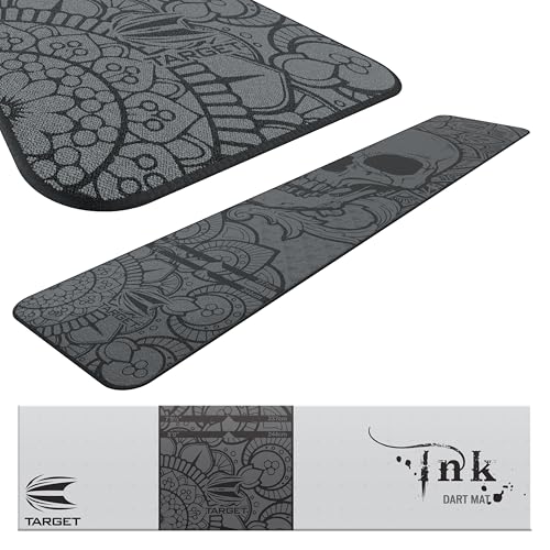 Target Darts Dart Mat - World Champions/Ink/Mod | Dart Oche Mat with Soft Tip and Steel Tip Throw Line Distances | Non Slip Carpet Mats for Floor and Dart Tips Protection | Darts Accessories - color: Ink