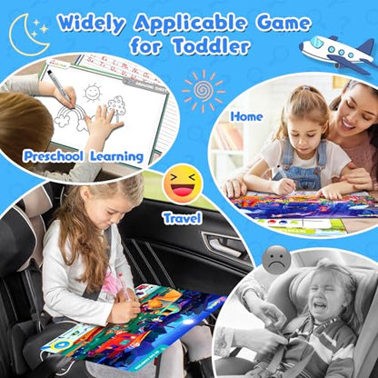 Baobrava Search and Find Game Books, Flash Cards, Preschool Learning Activities for Kids Age 3-8, Travel Games Toys for Road Trip Car Airplane, Educational Seek Activity Birthday Gifts for Boys Girls - style: Search and Find Book Game