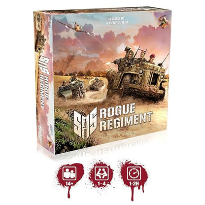 Word Forge Games: SAS Rogue Regiment - Core Game, Strategy Board Game, WWII Stealth Action Game, Military Theme, Ages 14+, 1-4 Players, 60 Min - style: Base Game