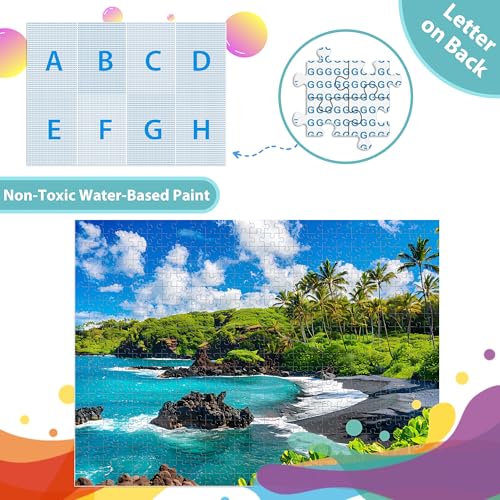 500 Piece Puzzles for Adults, Beach Jigsaw Puzzle 500 Pieces, Seaside Puzzles 500 Pieces for Adults, Ocean Jigsaw Puzzle, Funny Challenging Great Gift for Family Friends, 21 x 15 in - style: Hawaii Puzzle