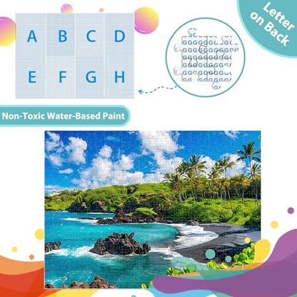 500 Piece Puzzles for Adults, Beach Jigsaw Puzzle 500 Pieces, Seaside Puzzles 500 Pieces for Adults, Ocean Jigsaw Puzzle, Funny Challenging Great Gift for Family Friends, 21 x 15 in - style: Hawaii Puzzle