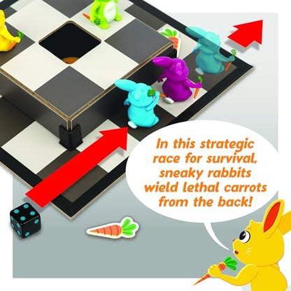 MindWare Stabbits: Strategic Bunny Battle Game – Beware of Backstabbing Rabbits with Lethal Carrots – Fun and Sneaky Board Game for 2-6 Players