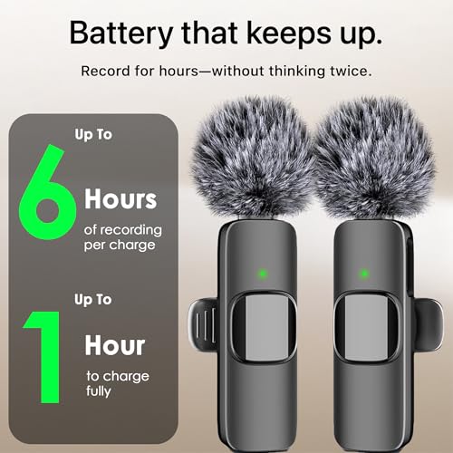 Mini Mic Pro (Latest Model – #1 Microphone for iPhone & Android, Wireless Mini Microphone, Clear Voice, Noise Cancelling, Lavalier Mic for TikTok, YouTube & Interviews (iPhone 15+) - style: USB-C Only (iPhone 15+ / Android)