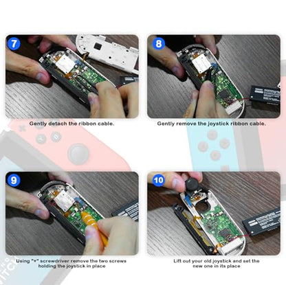 VGBUS Joypad Joystick Replacement Joy-con Repair Tools Kit Joystick Replacement for Nintendo Switch Joy-Con Controller/Switch Lite/Switch OLED Fix Joystick Drift 32PCS