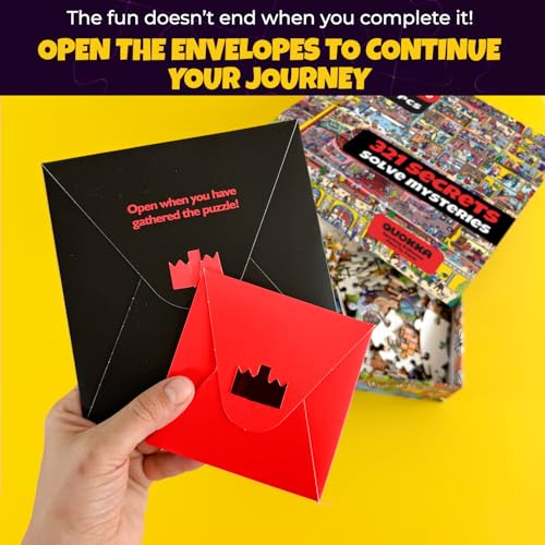 1000 Piece Puzzle for Adults – Jigsaw Puzzles for Adults 1000 Pieces | Hotel Wildeluxe Jigsaw Puzzles – Hidden Secrets & Audio Story – Premium Box Packaging – Extra Fun Challenges - color: Wildeluxe