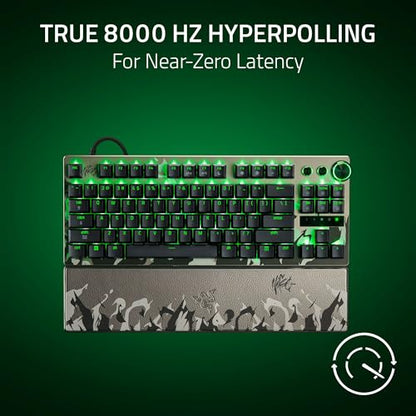Razer Huntsman V3 Pro TKL 8KHz Esports Gaming Keyboard: Analog Optical Switches Gen 2-8000 Hz Polling Snap Tap - Rapid Trigger - Adjustable Actuation - Media Controls - Niko Edition - color: Niko Edition, size: TKL, style: 8000 Hz Polling