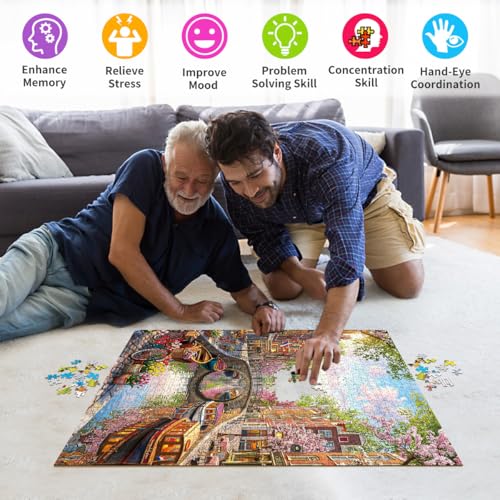 Jigsaw Puzzles for Adults 1000 Piece Puzzle for Adults 1000 Pieces Puzzle 1000 Pieces-Charming Amsterdam