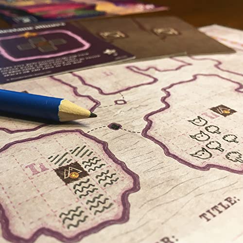 Cartographers: Map Pack 2, Affril | Expansion for The Award-Winning Game of Map Drawing | Strategy Flip and Write Fantasy Board Game | Family Board Game for 1-75 Players Ages 10+ by Thunderworks Games - style: Pack 2