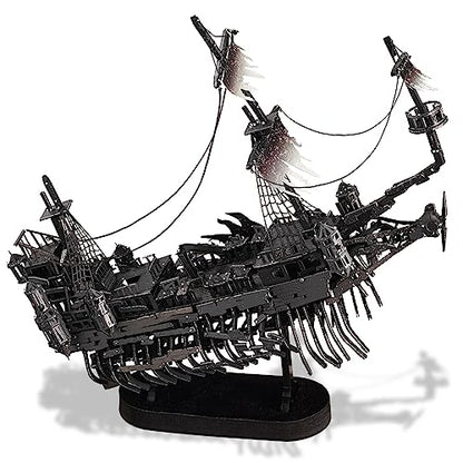 Piececool 3D Puzzles for Adults, Sea Ghost Pirate Ship DIY 3D Watercraft Metal Model Building Kits, Difficult 3D Puzzles for Family Time, Great Christmas Birthday Gifts - color: Sea Ghost