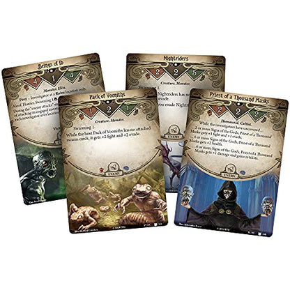 Arkham Horror The Card Game The Search for Kadath Mythos Pack - Journey Across The Dreamlands for Answers! Cooperative LCG, Ages 14+, 1-4 Players, 1-2 Hour Playtime, Made by Fantasy Flight Games - style: The Search for Kadath