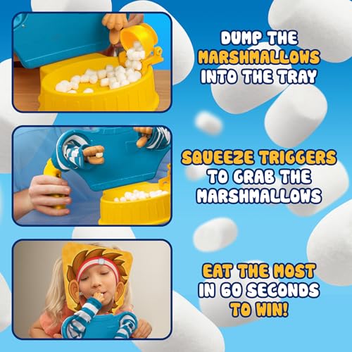 Marshmallow Madness Board Game – Hilarious Family Board Games for Kids & Adults, Fun Fast-Paced Party Game for Family Night, Interactive Kids Board Games, Ages 8+