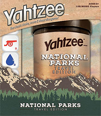 YAHTZEE National Parks Travel Edition | Classic Yahtzee Dice Game with a National Parks Theme | Perfect Travel Game for Families | Celebrate US National Parks Service | lawn-game-equipment