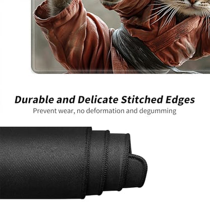 Cute Cats for MTG & TCG Playmat Mouse Pad,BFDHGQZC 24" x 14" Game Mat for MTG/RPG/CCG Trading Card Game Playmats Table Mat Perfect for Card Games Video Games Computer Office - color: Cute Cats