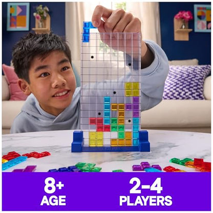 Spin Master Games Tetris: The Board Game | Head-to-Head Tetris Challenge, Drop Tetriminos into Grids to Make Lines & Block Opponents, For 2-4 Players, Ages 8 & Up - style: Tetris Booard Game