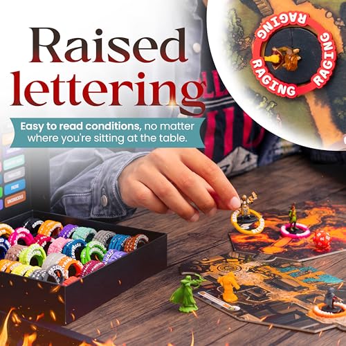 112 Vibrant DND Condition Markers - Great DND Gift in Fantastic Storage Box