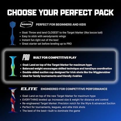Popdarts PRO 팩 게임 세트, 드리즐 | 실내, 실외, 흡착 컵, 던지기 게임, POP와의 경쟁 - color: 이슬개.