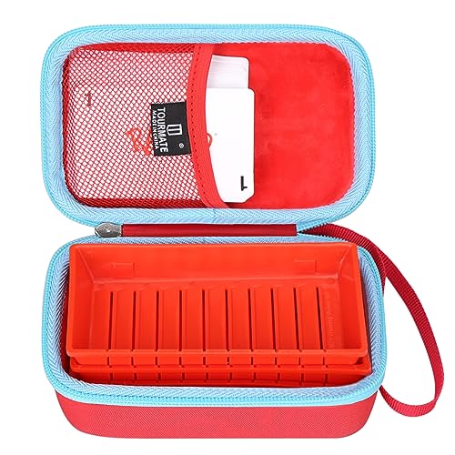 Tourmate Hard Case Replacement for Winning Moves RACK-O, Retro package Card Game (Case Only) - color: Red + Blue