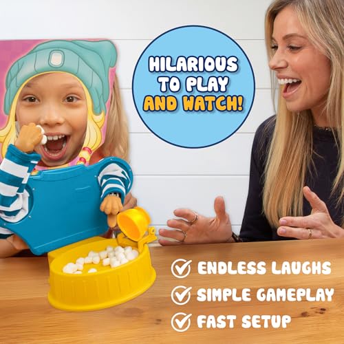 Marshmallow Madness Board Game – Hilarious Family Board Games for Kids & Adults, Fun Fast-Paced Party Game for Family Night, Interactive Kids Board Games, Ages 8+