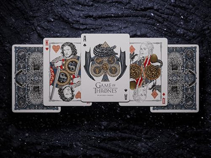 theory11 Game of Thrones Premium Playing Cards, Poker Size Standard Index | Black; Material: Cardstock; For ages Adult