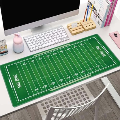 Desk Mat, Large Desk Pad Large Mouse Pad Cute Desk Accessories Home Office Essentials XL Desk Mat Desk Pad Mat for Keyboard Mouse Desk Pads On Top of Desks Computer American Football Field - color: American Football Field