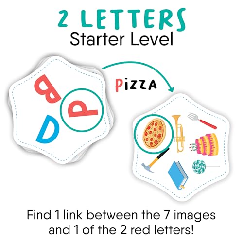 Letter Links — Word Match Game by FlexiQ, Brain Teasers for Kids 6+, Board Games for Family Night - style: Letter Links