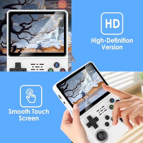 Screen Protectors Compatible with R36S/R35S/RGB20S 3.5", 3 Pack Replacement Tempered Glass Film 9H Hardness for Handheld Game Console, Anti-Fingerprint Films Anti-Glare