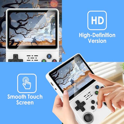 Screen Protectors Compatible with R36S/R35S/RGB20S 3.5", 3 Pack Replacement Tempered Glass Film 9H Hardness for Handheld Game Console, Anti-Fingerprint Films Anti-Glare