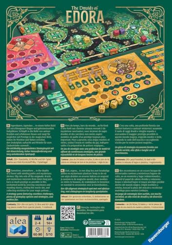 Ravensburger Alea The Druids of Edora - Euro Strategy Board Game by Stefan Feld - Build Sacred Shrines & Harness Ancient Magic - Deep Strategy Gameplay for Ages 14 and Up