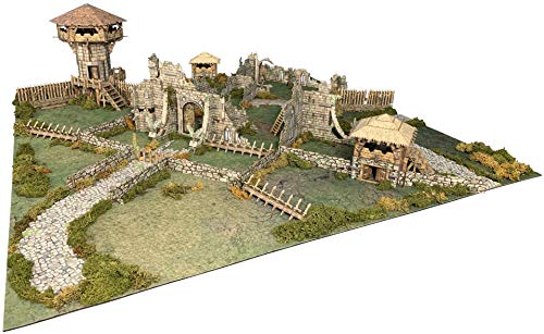 Battle Systems Fantasy Terrain Battlefield Core Set - 28-35mm DND D&D RPG Wargames Historical/Fantasy Card Scenery - style: battlefield