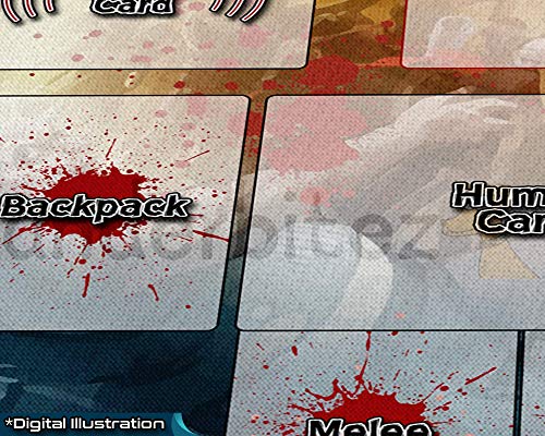 Tiny Epic Zombies Playmat | Neoprene Play Mat for Card Game | 18" x 12" x 2.5mm | Custom Design