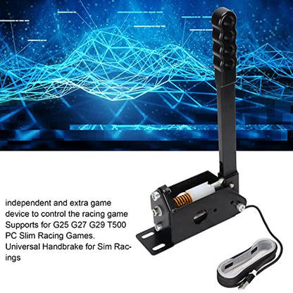 USB Handbrake,64 Bit PC USB SIM Handbrake,Professional Gaming Peripherals for G25 G27 G29 T500 PC Slim Racing Games