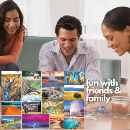 Better Me Yellowstone National Park 1000 Piece Puzzle - USA National Parks Puzzle Ideal for Hikers, Travelers, Adults, Teens & Family - Great National Park Gifts | Ideal for hikers, travelers, adults, teens & family - great national park gift - style: Yel
