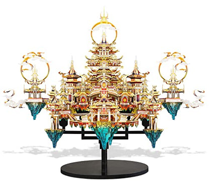 Piececool 3D Metal Asian Puzzles Model Kits- LINGXIAO Palace Metal Building Kits for Adults, Brain Teaser Puzzle DIY Handcraft Best Gifts for Man Woman Family - color: Lingxiao Palace