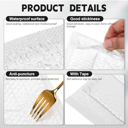 Engrowtic 302 Pcs Trading Card Shipping Protector Set Include 200 Precut Plastic Inserts Card Mailers 100 Poly Bubble Mailers Padded Envelopes and 2 Masking Tape (White,4.5 x 3.5 Inch) - color: White, size: 4.5 x 3.5 Inch