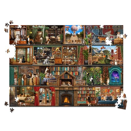HUADADA Puzzles for Adults 1000 Pieces,Dog Theater Difficult Puzzles for Adults,1000 Piece Puzzle for Adults ‌Family Interactive Game Gift - color: Dog Theater Difficult