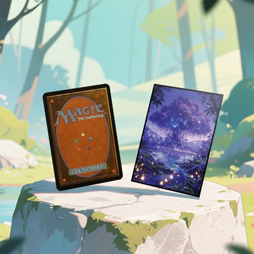 MTG Card Sleeves - Bayou(Black Green) - Fantasy Dual Lands Series - Ultra Clear Front & Matte Finish Back, 100 Count Standard Size TCG Art Sleeves for Magic The Gathering - color: Bayou(black Green)