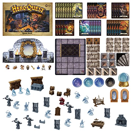 Hasbro Gaming Heroquest The Mage of The Mirror Quest Pack, Roleplaying Game for Ages 14+, Requires HeroQuest Game System to Play