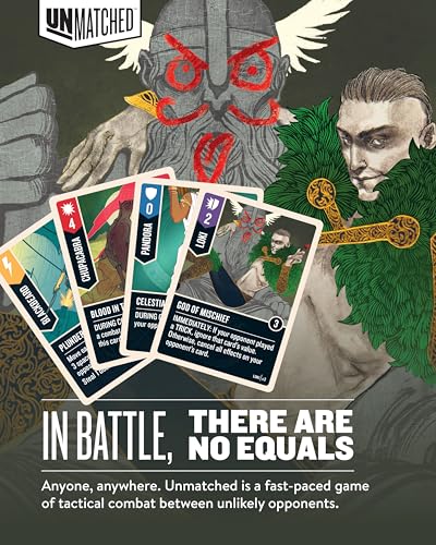 Restoration Games Unmatched Battle of Legends Vol 3 | Strategy Board Game for 2 to 4 Players, Expansion with 4 New Heroes and Battlefields, 20-40 Min Playtime, Ages 9+