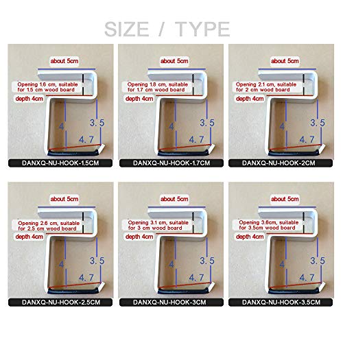 Office Computer Desk Aluminum Hook Clamp-On Desk Headphone Holder/Backpack Hook/Provides A Convenient Place to Hang Headset Or Bag (for 3.5cm Thickness)