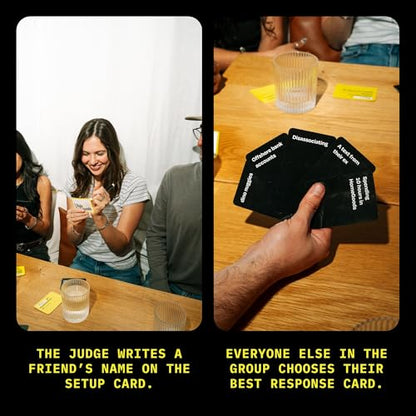 I Hate My Friends | Hilarious Roast Party Game for Adults | Ages 17+ | 100 Setup Cards, 300 Response Cards, 1 Marker, 3+ Players, Funny Friend Game, Gifts for Friends, Game Night, Group Game
