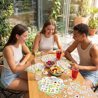 Blosssound 24 Players Spring Bingo Games Spring Flowers Bingo Cards Easter Animal Holiday Party Games Wildflowers Party Favors Supplies for Family Large Group Classroom Indoor Home Activities - style: Spring