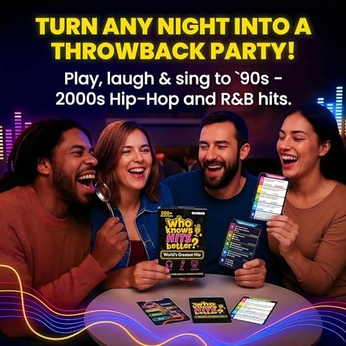 Quokka Who Knows Hits Better? 500+ Questions Music Games – The Ultimate Music Trivia Challenge for Adult & Family Party Games – Fun Singing, Karaoke & Guess-the-Song Game Night for Teens & Girls - color: Hits