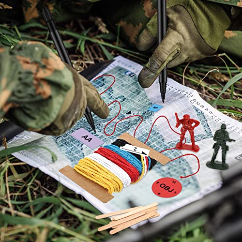 Eaasty 47 Pcs/1 Set Terrain Model Kit, Army Military Land Navigation Kit Military Terrain Model Briefing Set for Ranger Latoon Squad Leader Platoon SGT Platoon Squad TMK, or OCS SUT ROTC