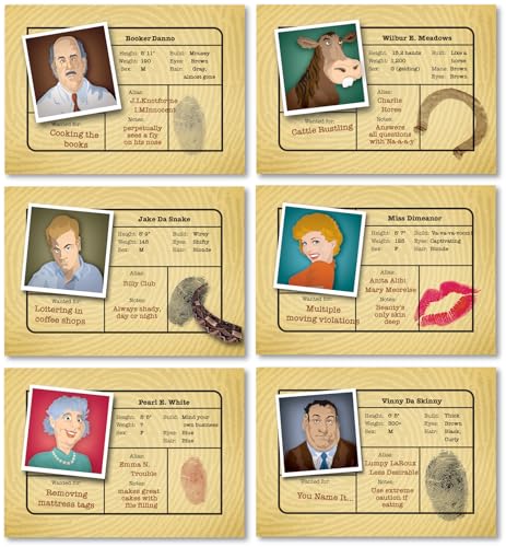 Simply Suspects:- Fast Hidden Identity Detective Game, Family Fun, Ages 8+
