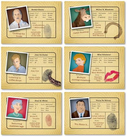 Simply Suspects:- Fast Hidden Identity Detective Game, Family Fun, Ages 8+